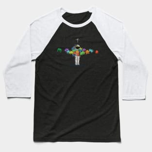 Personal Space Invaders Baseball T-Shirt